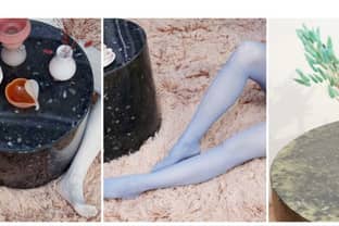 Swedish Stockings stellt erste Kollektion von Tischen aus alten Strumpfhosen vor