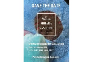 PARIS FASHION WEEK SS21 - MAISON MIHARA YASUHIRO - SAVE THE DATE