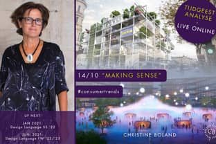 Trendforecaster Christine Boland duidt tijdgeest in masterclass 'Making Sense' op 14 oktober