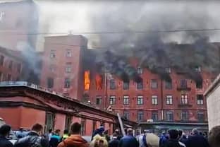В здании Невской мануфактуры в Петербурге произошел пожар