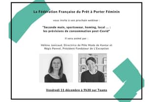 Webinar : Les prévisions de consommation post-covid par la Fédération Française du Prêt à Porter Féminin