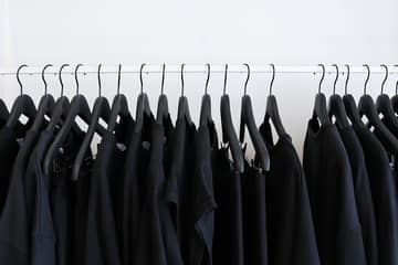 Branded black t-shirts clothing stock 