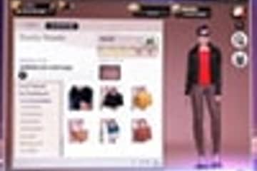 Virtual fashion career with Facebook game
