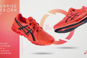 Asics upcycles second-hand clothes to create new running shoes