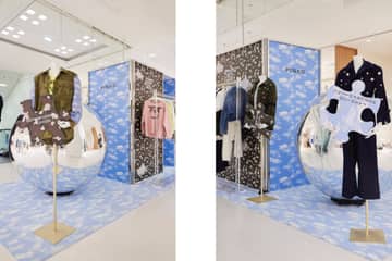 En images : Pinko installe son pop-up store durable aux Galeries 
