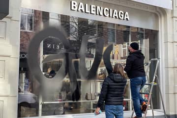 The Balenciaga and Gucci Hacker Project has dropped, complete with faux vandalised windows