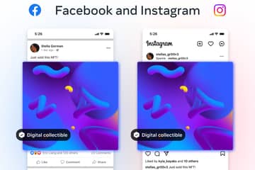 Instagram y Facebook introducen las publicaciones con NFTs coleccionables