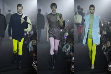Raf Simons makes London debut with stripped back 80s collection