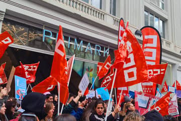 CCOO tilda de “rotundo éxito” las concentraciones de los trabajadores de Primark 
