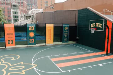 Les Deux Unveil Complete Refurb of Community Basketball Court in NYC