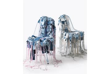 Dutch Design Week zeigt recycelte Vitra-Stühle in neuem Look aus alten Levi’s