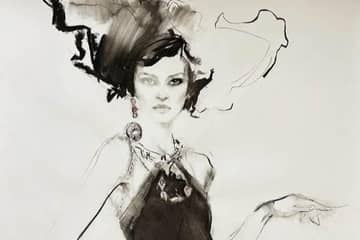 Fashion artist David Downton's illustrations to be exhibited at London's Cromwell Place