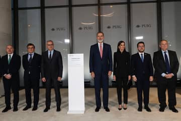 Los Reyes de España inauguran la ampliación de la sede central del Grupo Puig en Barcelona
