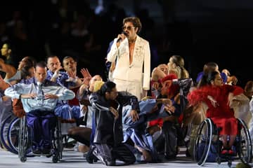 Louis Gabriel Nouchi and Louis Vuitton's costumes at the opening ceremony of the 2024 Paralympic Games