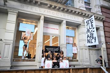 Stella McCartney hosts NYFW "No Leather Ever" campaign with PETA