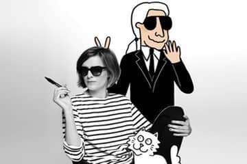 Karl Lagerfeld maakt capsule collectie met cartooniste Tiffany Cooper
