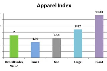 Q4 Apparel Index rises 7 points, big brands do well, small brands lag