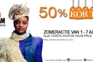 Met 50% korting naar de African Fashion Week Amsterdam