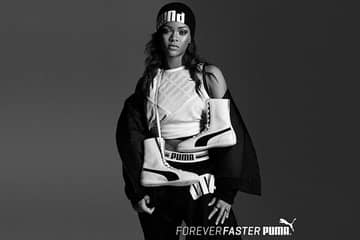 Rihanna showt Fenty Puma tijdens Paris Fashion Week