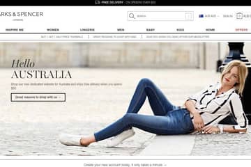 Marks & Spencer steps into 'the land down under' with dedicated website launch