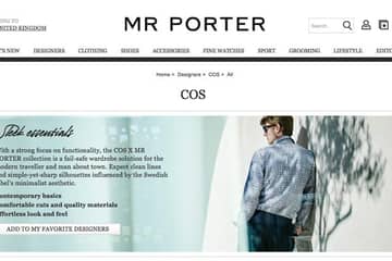 Mr Porter teams up with COS for capsule collection