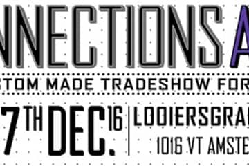 CONNECTIONS joins Amsterdam on the 7th of December. Don't miss the meeting point of the creative community.