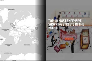 El top 10 de las calles de moda más costosas en el mundo en un mapa interactivo
