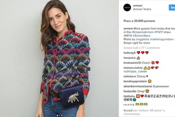 Milano moda donna su Instagram: Armani, Versace e Ferragamo spopolano