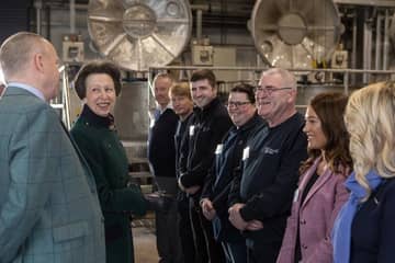 HRH The Princess Royal visits leading UK textile manufacturers as President of UKFT