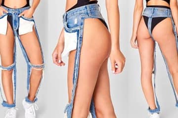 Американский бренд одежды выпустил "голые джинсы"