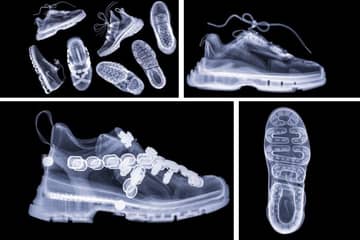 Behind the seams: Lyst werkt samen met X-Ray-artiest Hugh Turvey aan de Sneaker Art Series