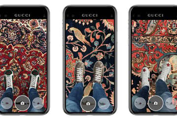 Gucci добавили в приложение AR-технологию для примерки кроссовок
