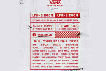 Dia 30 Festival Vans Living Room terá 6 horas de música e doações