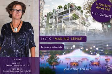 Trendforecaster Christine Boland duidt tijdgeest in masterclass 'Making Sense' op 14 oktober