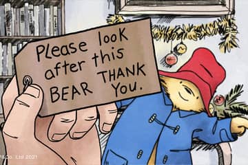 Barbour teams up with Paddington for Christmas campaign