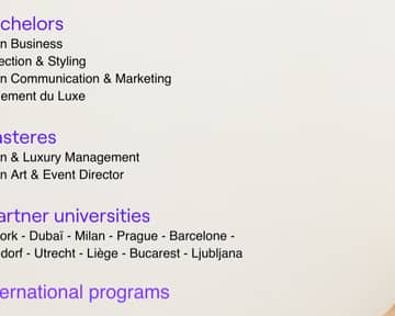 Company Profile header École Internationale de Mode