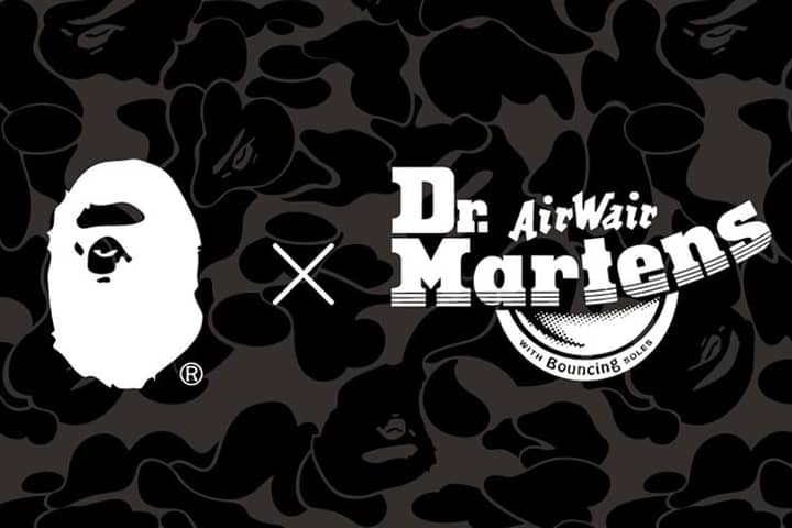 Dr martens cheap x bape 2018