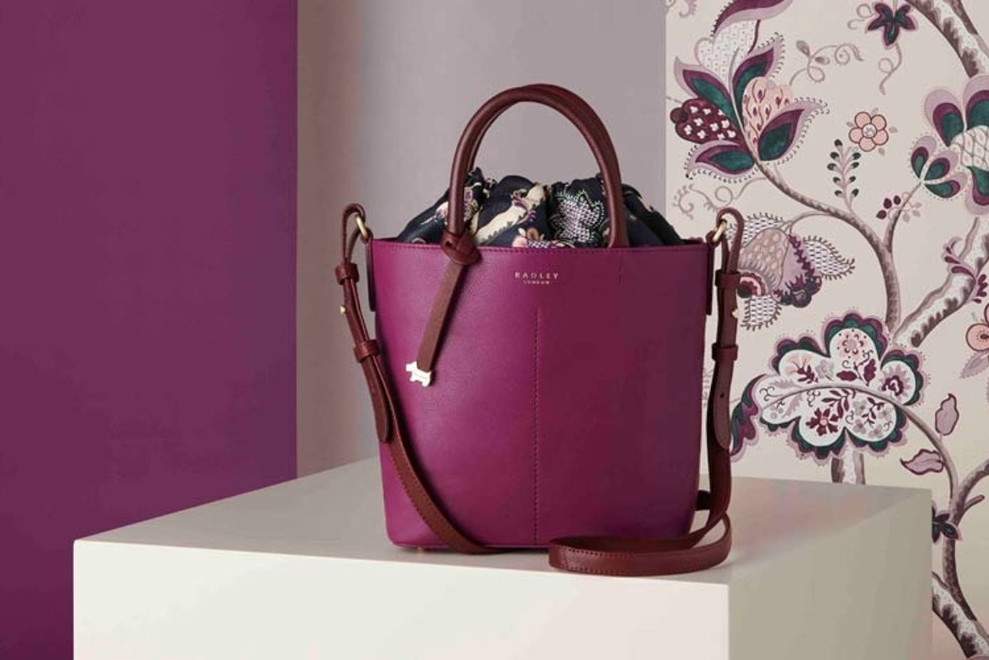 Purple on sale radley bag