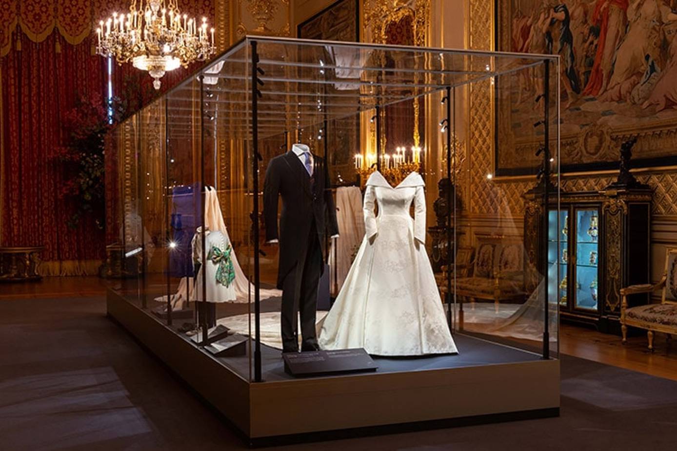 Princess Eugenie s wedding dress goes on display