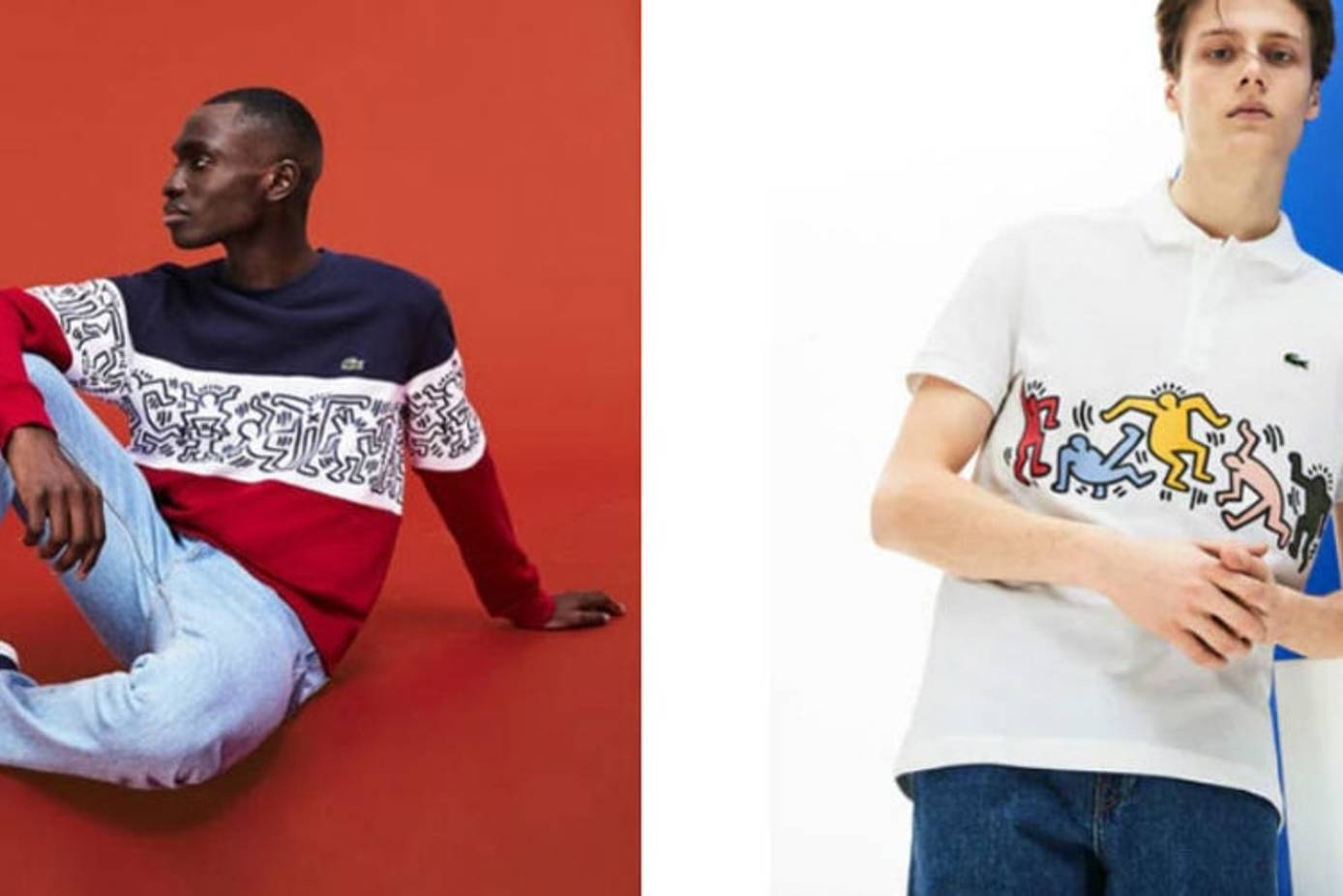 Lacoste x sale keith haring sweatshirt