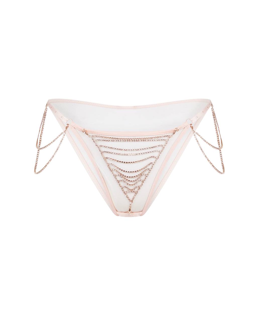 Jasmira Detachable Chain Thong Pink