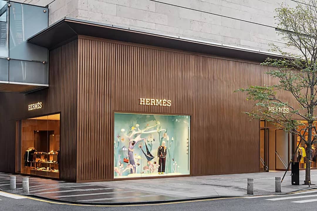 Credits: Image: Hermès store front by Tsing Lim for Hermès