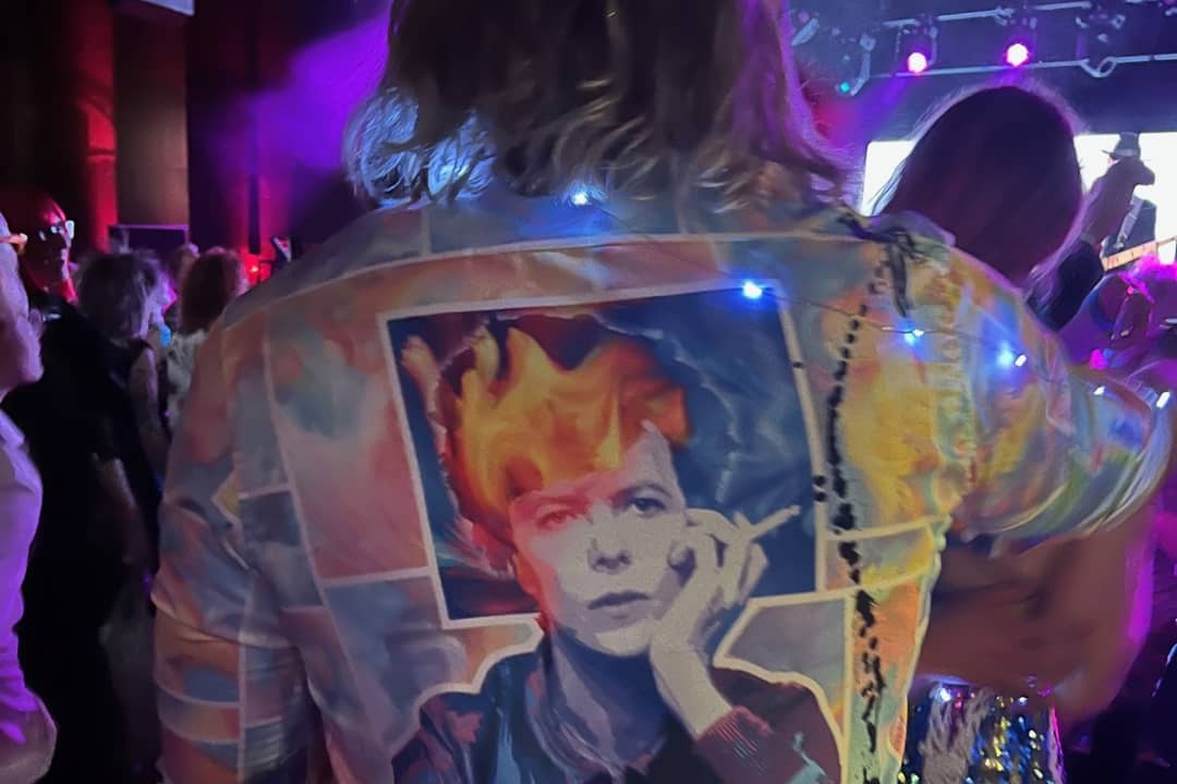 The Colorful Hero shirt by Stachini spotted at the Bowie Fan Convention