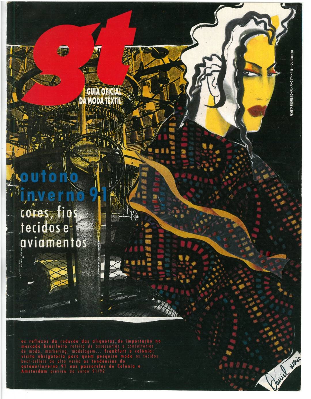 Capa do Guia Oficial da Moda, inverno 1991