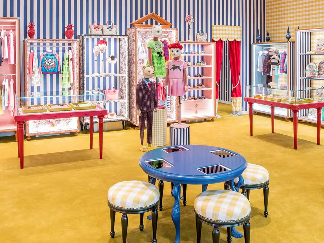 Tienda de concepto para niños de Gucci en Marina Bay Sands.