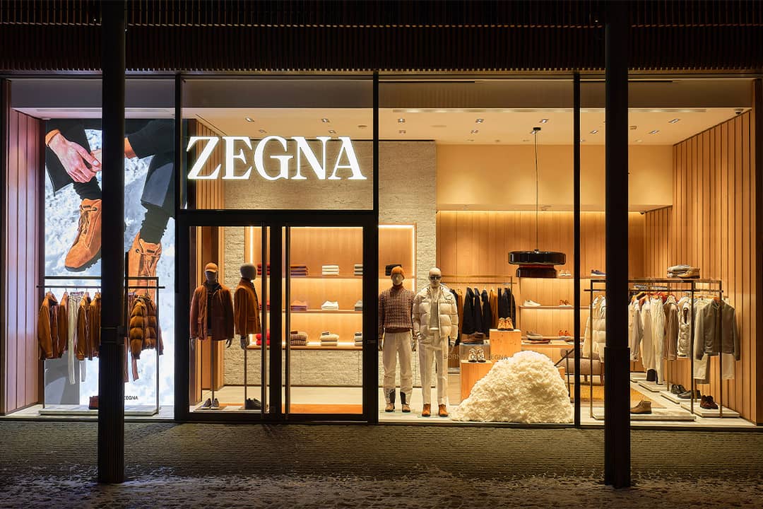 Zegna store front.