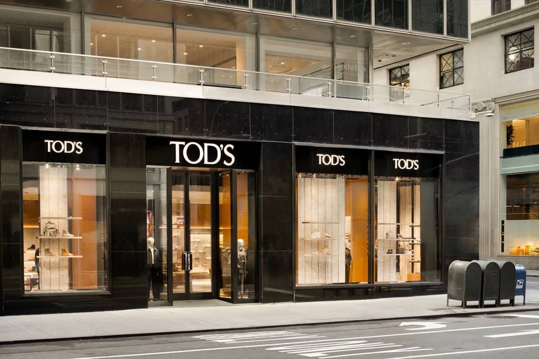 Exterior de la tienda de Tod’s en el 650 de Madison Avenue, Nueva York (Estados Unidos).