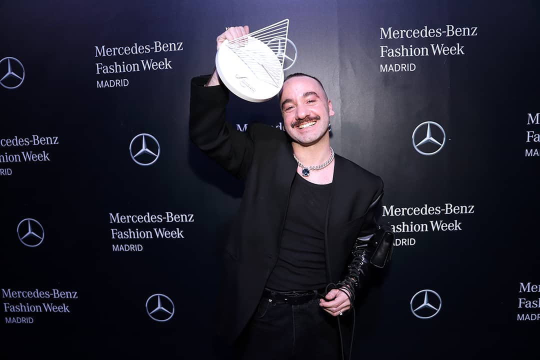 Peter Sposito, founder and creative director of the emerging fashion brand Peter Sposito Studio, winner of the Mercedes-Benz Fashion Talent FW24.