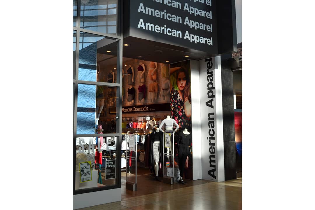 Antigua tienda de American Apparel en el centro comercial Yorkdale Mall de Toronto (Canadá) en 2014.