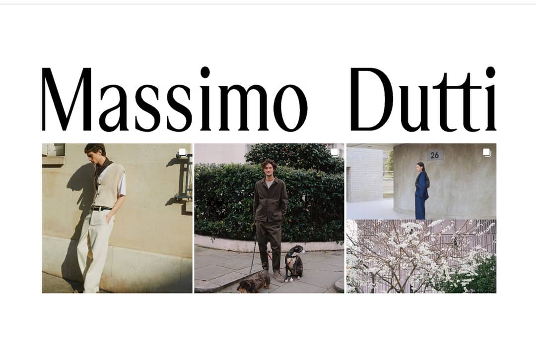 Imagen de la galería de fotos de la cuenta de Massimo Dutti en la red social Instagram con el nuevo logotipo de la marca.